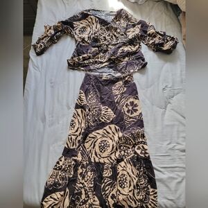 Zara Linen Printed 2 Piece Set